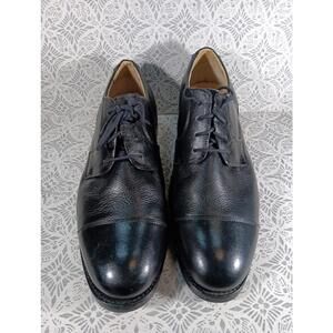 Studio Belvedere Shoes Mens 14 E Duke Dress Cap Toe Oxford Black Leather Lace Up